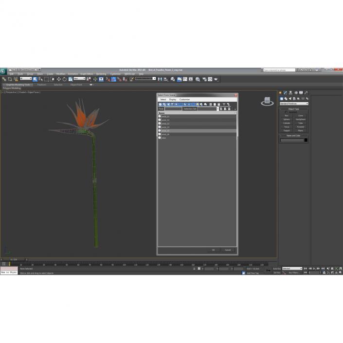 3D model Bird of Paradise Flower 2