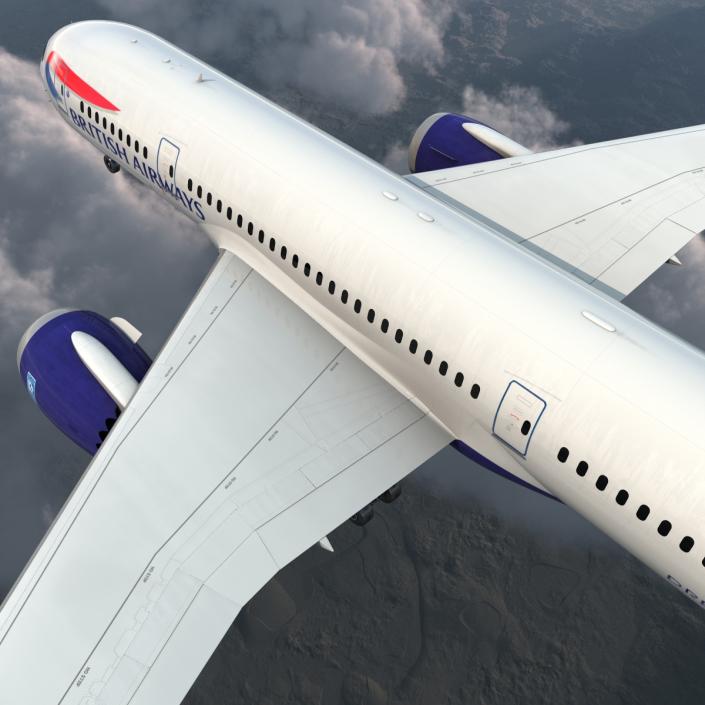 3D Boeing 787-8 Dreamliner British Airways Rigged