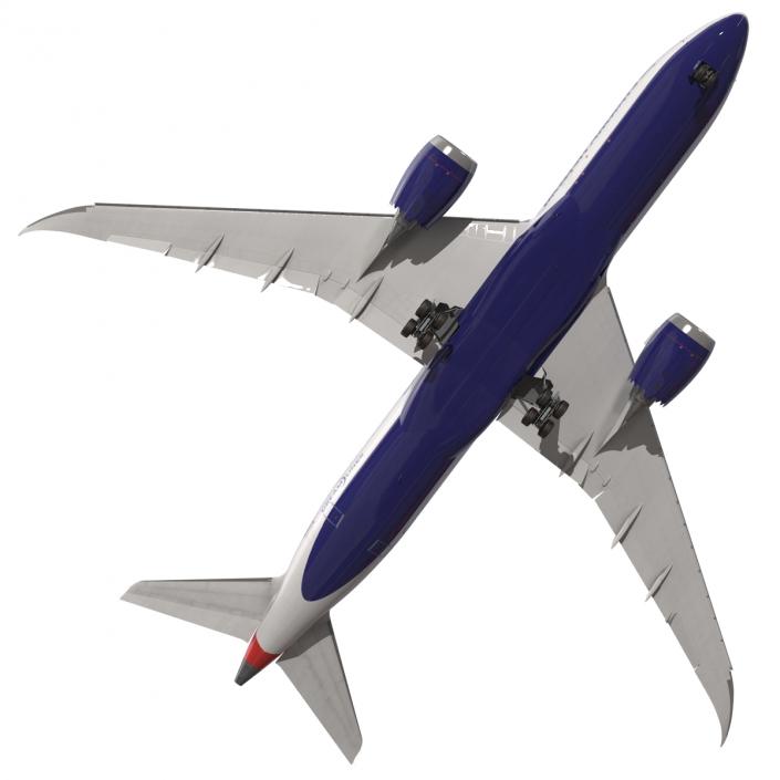 3D Boeing 787-8 Dreamliner British Airways Rigged