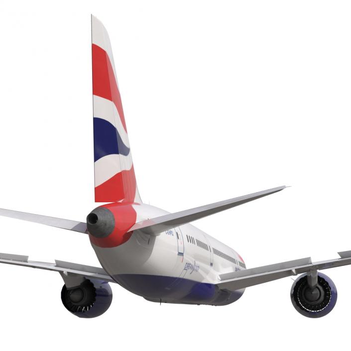 3D Boeing 787-8 Dreamliner British Airways Rigged