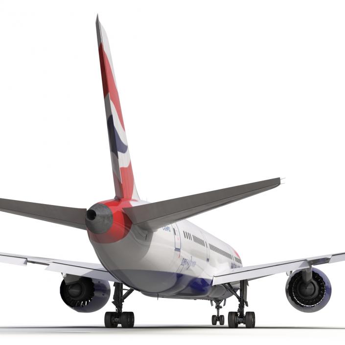 3D Boeing 787-8 Dreamliner British Airways Rigged