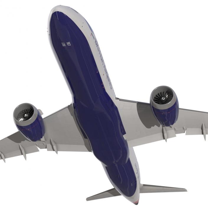 3D Boeing 787-8 Dreamliner British Airways Rigged