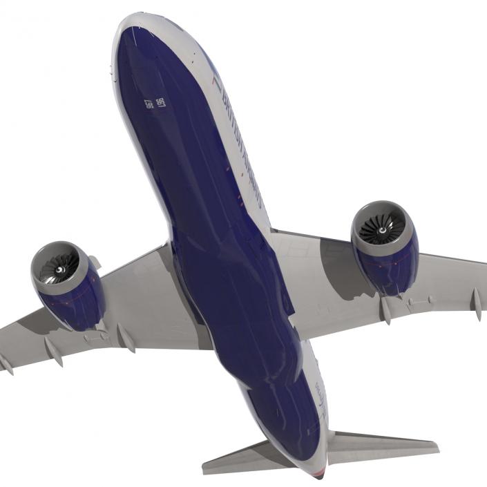 3D Boeing 787-8 Dreamliner British Airways Rigged