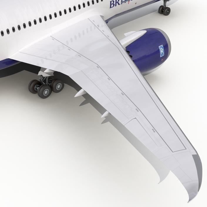 3D Boeing 787-8 Dreamliner British Airways Rigged