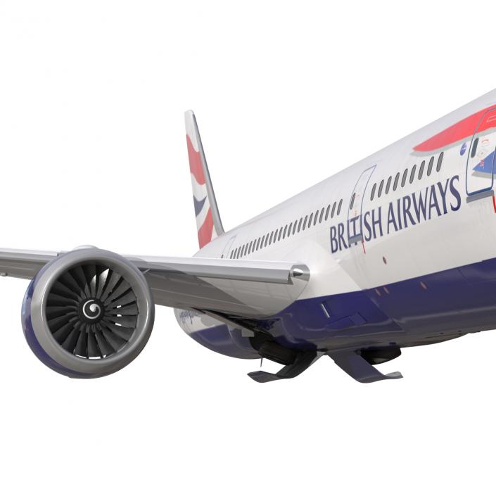 3D Boeing 787-8 Dreamliner British Airways Rigged