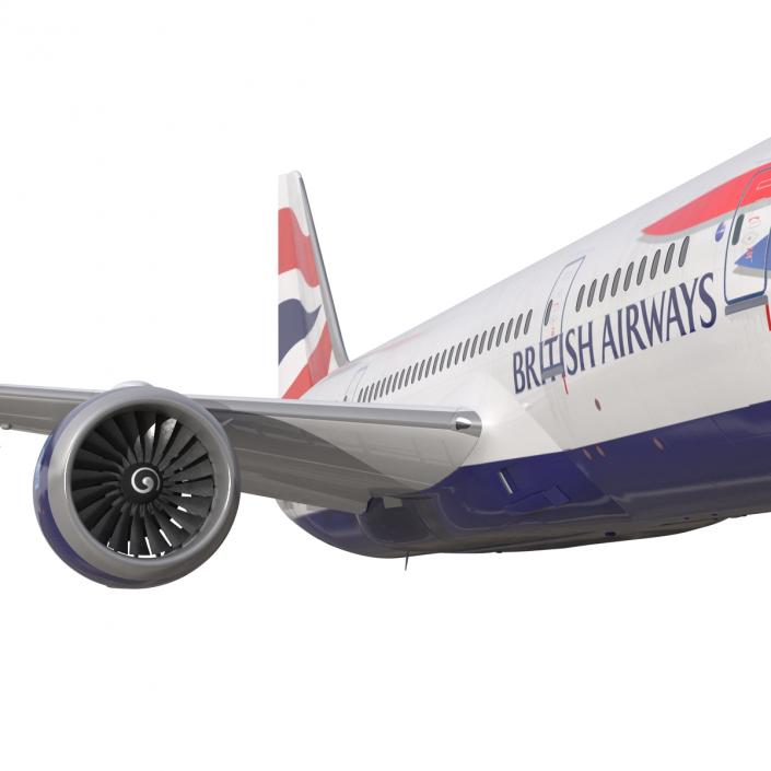 3D Boeing 787-8 Dreamliner British Airways Rigged