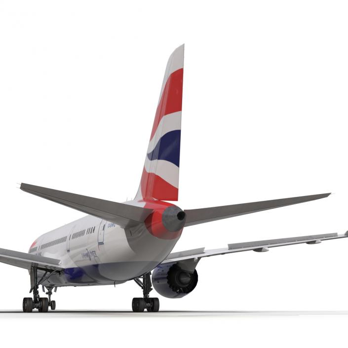 3D Boeing 787-8 Dreamliner British Airways Rigged