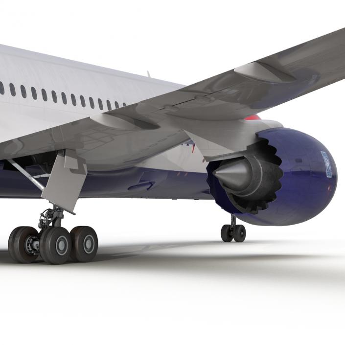 3D Boeing 787-8 Dreamliner British Airways Rigged