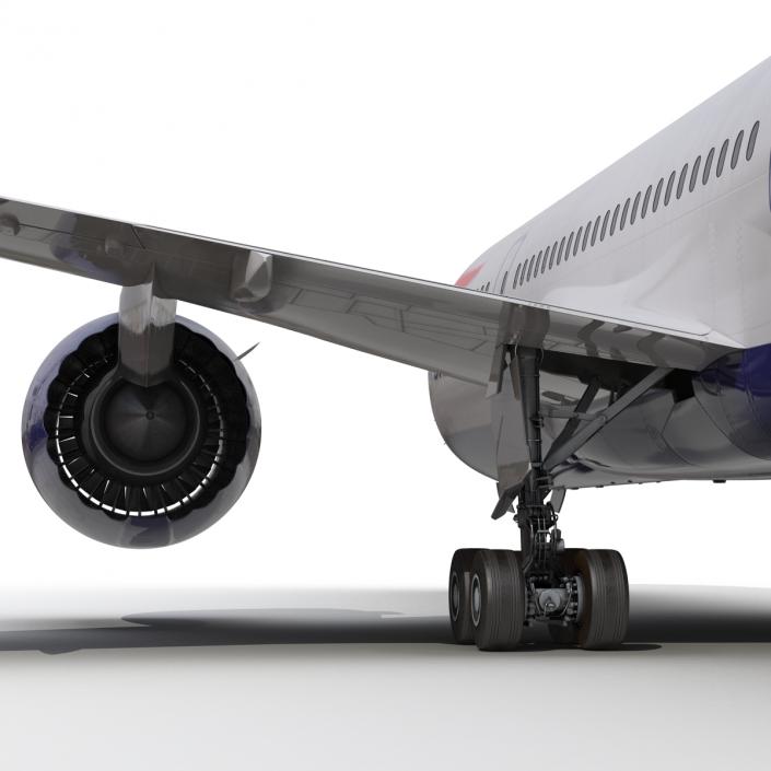 3D Boeing 787-8 Dreamliner British Airways Rigged