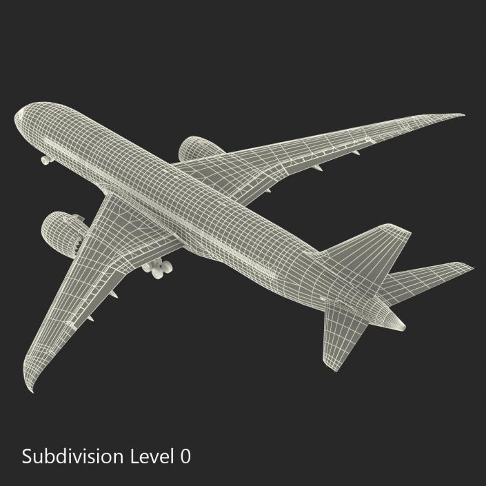 3D Boeing 787-8 Dreamliner British Airways Rigged