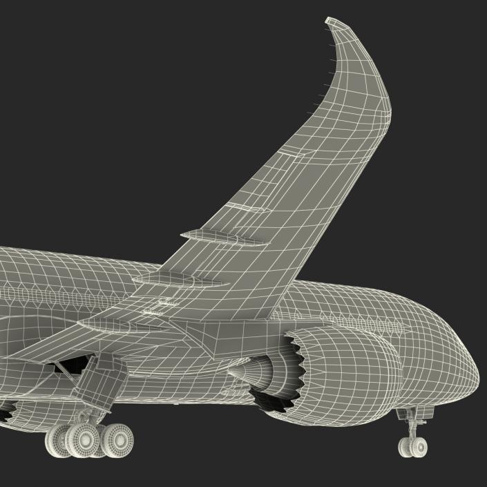 3D Boeing 787-8 Dreamliner British Airways Rigged