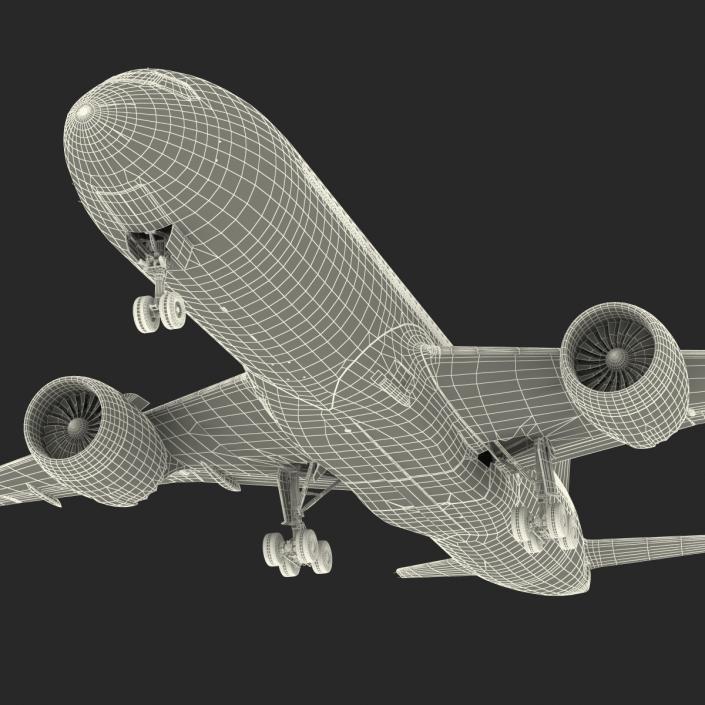 3D Boeing 787-8 Dreamliner British Airways Rigged