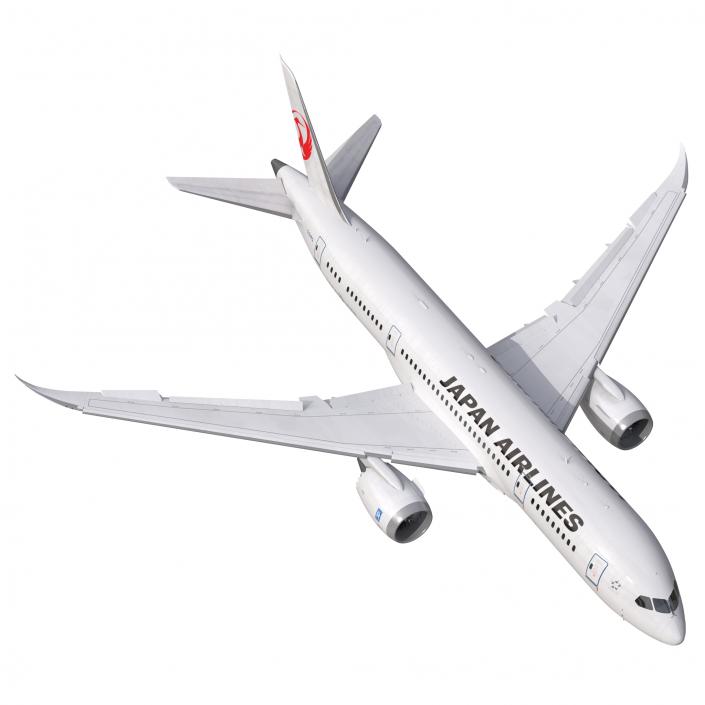 3D model Boeing 787-8 Dreamliner Japan Airlines Rigged