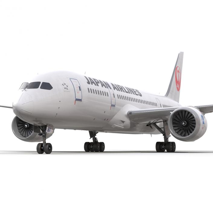 3D model Boeing 787-8 Dreamliner Japan Airlines Rigged