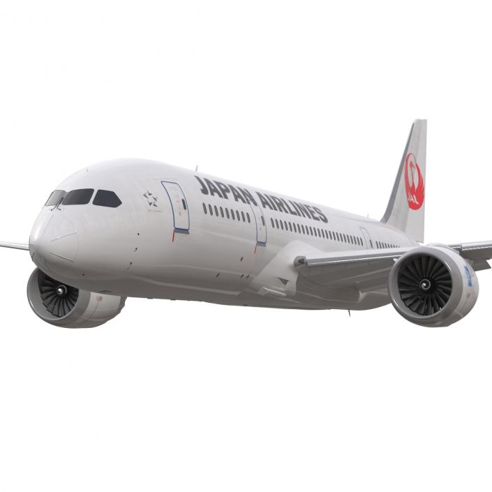 3D model Boeing 787-8 Dreamliner Japan Airlines Rigged