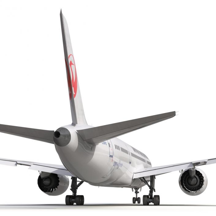 3D model Boeing 787-8 Dreamliner Japan Airlines Rigged