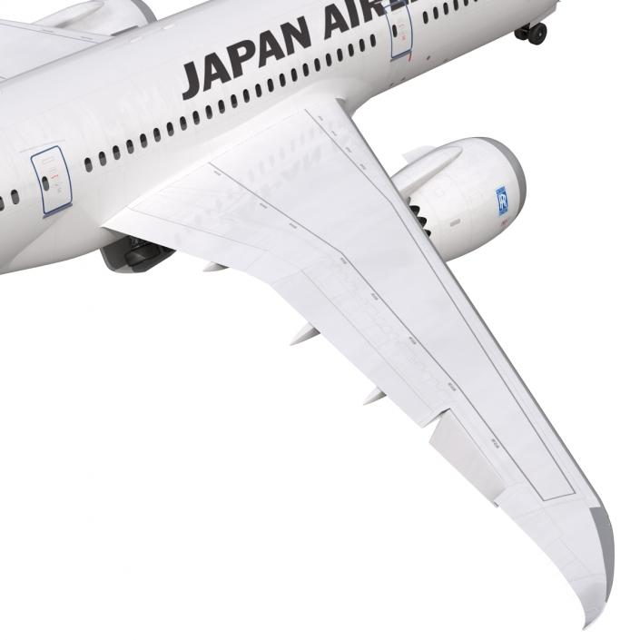 3D model Boeing 787-8 Dreamliner Japan Airlines Rigged