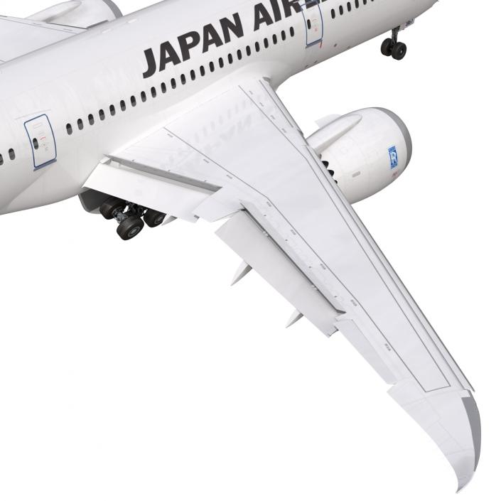 3D model Boeing 787-8 Dreamliner Japan Airlines Rigged