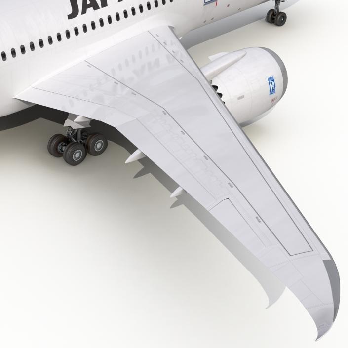 3D model Boeing 787-8 Dreamliner Japan Airlines Rigged