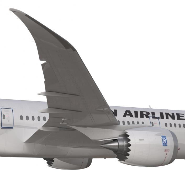 3D model Boeing 787-8 Dreamliner Japan Airlines Rigged