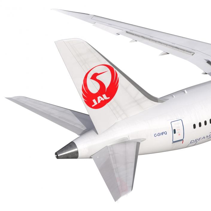 3D model Boeing 787-8 Dreamliner Japan Airlines Rigged