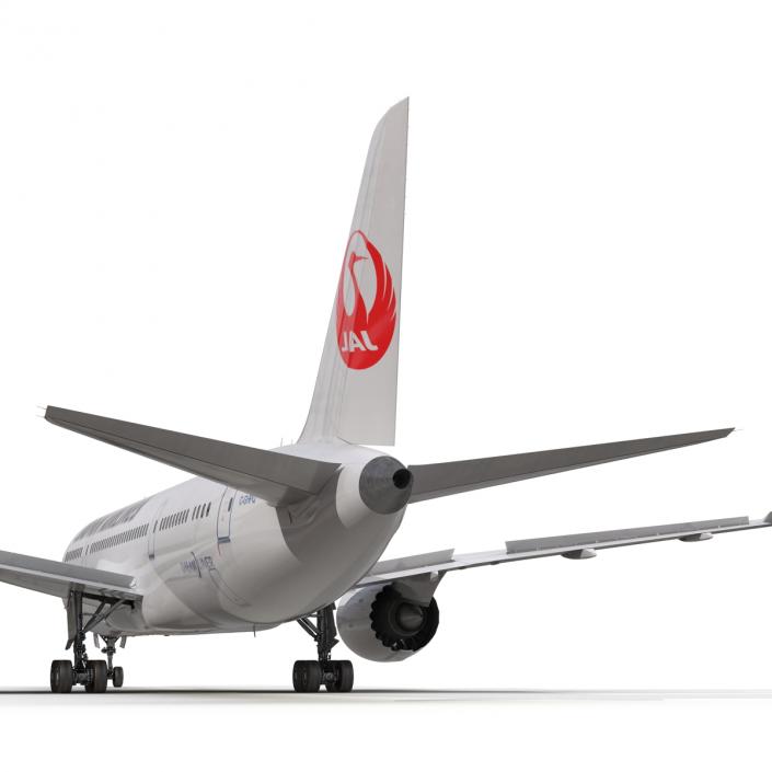 3D model Boeing 787-8 Dreamliner Japan Airlines Rigged