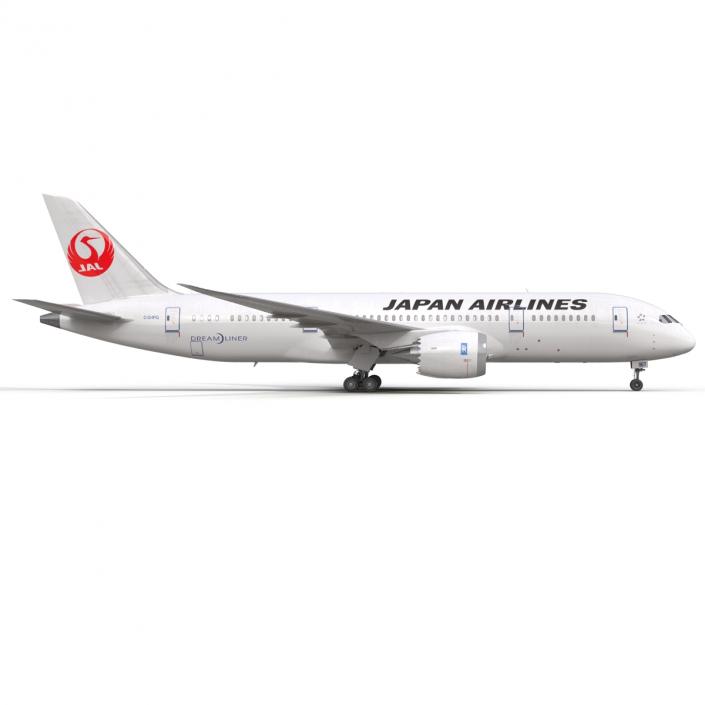 3D model Boeing 787-8 Dreamliner Japan Airlines Rigged