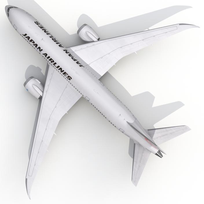 3D model Boeing 787-8 Dreamliner Japan Airlines Rigged