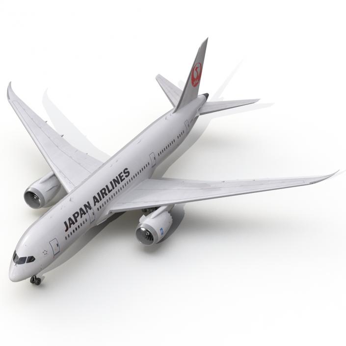 3D model Boeing 787-8 Dreamliner Japan Airlines Rigged