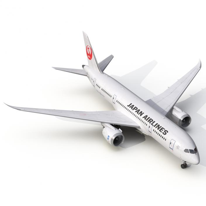 3D model Boeing 787-8 Dreamliner Japan Airlines Rigged