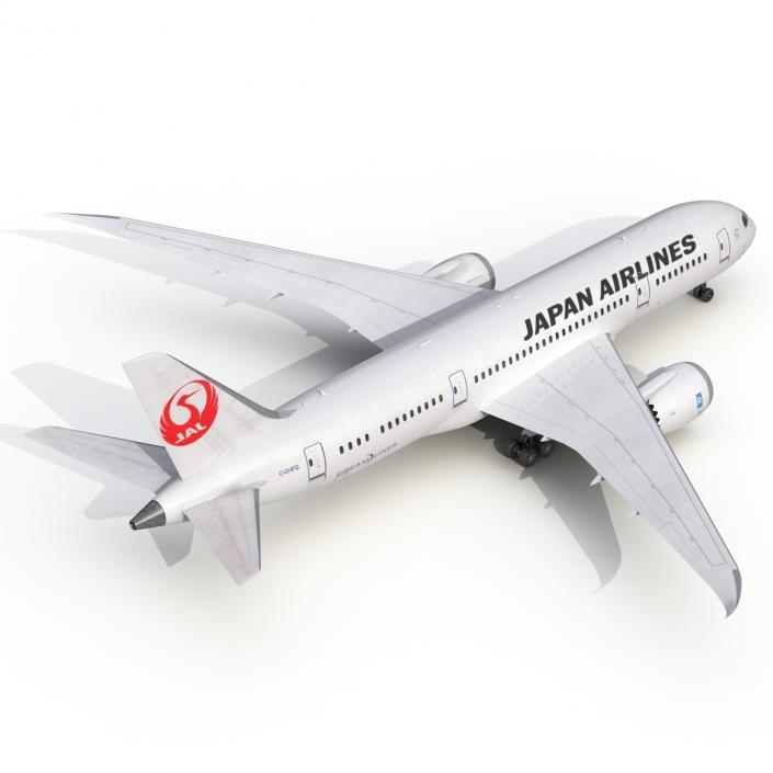 3D model Boeing 787-8 Dreamliner Japan Airlines Rigged