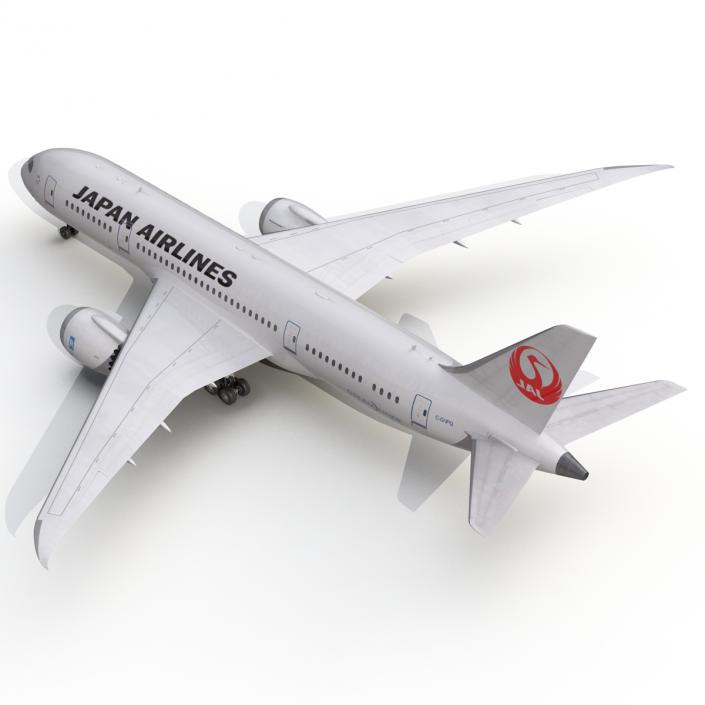 3D model Boeing 787-8 Dreamliner Japan Airlines Rigged