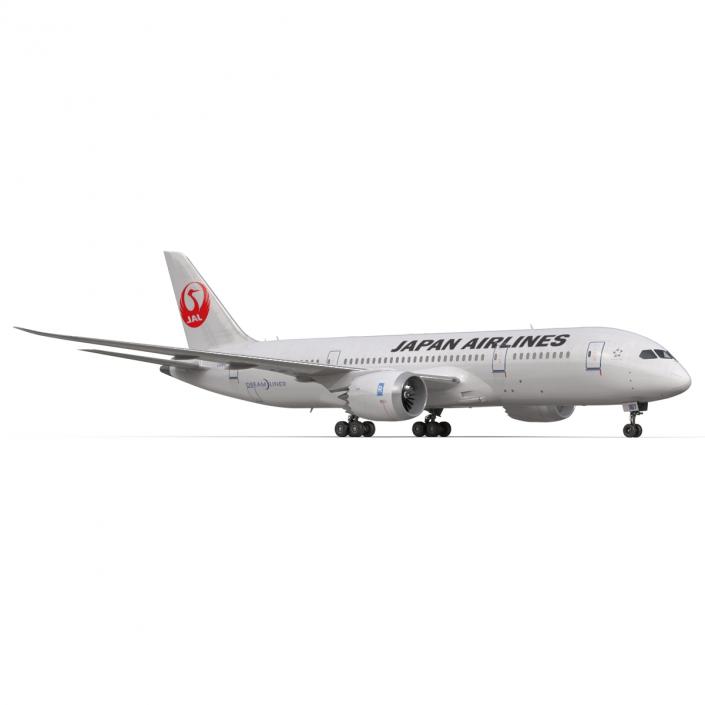 3D model Boeing 787-8 Dreamliner Japan Airlines Rigged