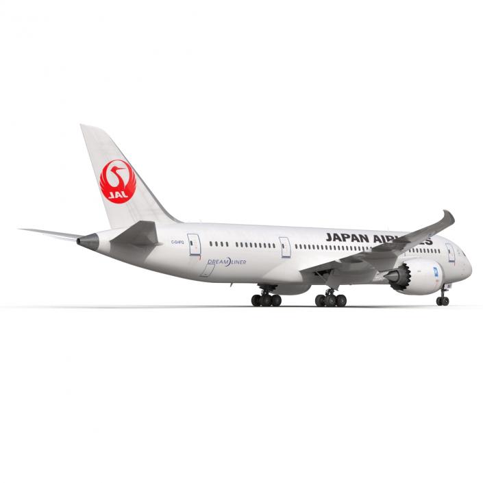 3D model Boeing 787-8 Dreamliner Japan Airlines Rigged