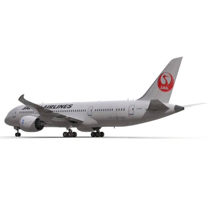 3D model Boeing 787-8 Dreamliner Japan Airlines Rigged