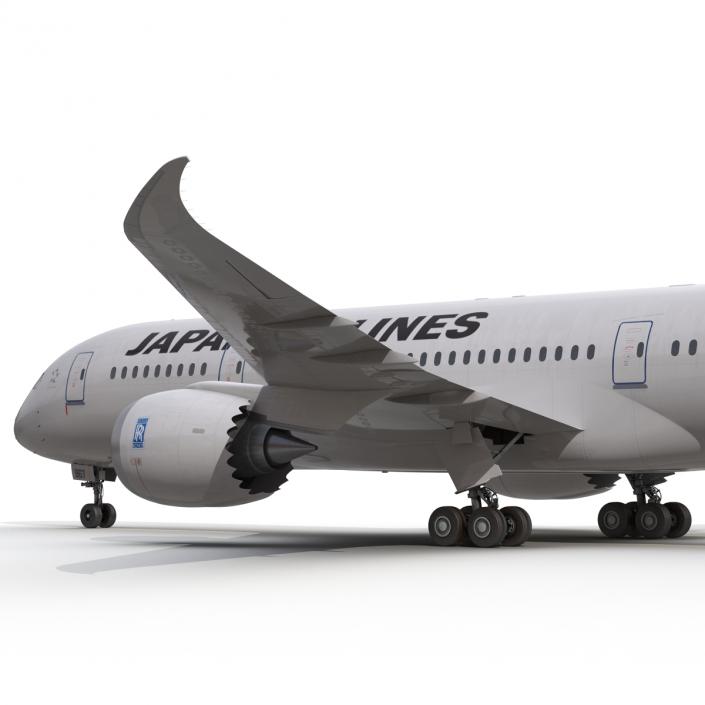 3D model Boeing 787-8 Dreamliner Japan Airlines Rigged