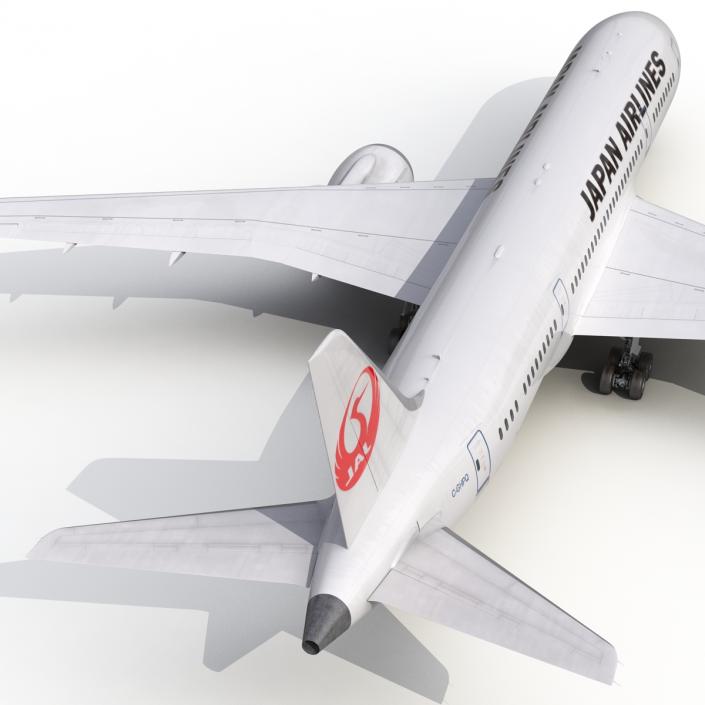 3D model Boeing 787-8 Dreamliner Japan Airlines Rigged