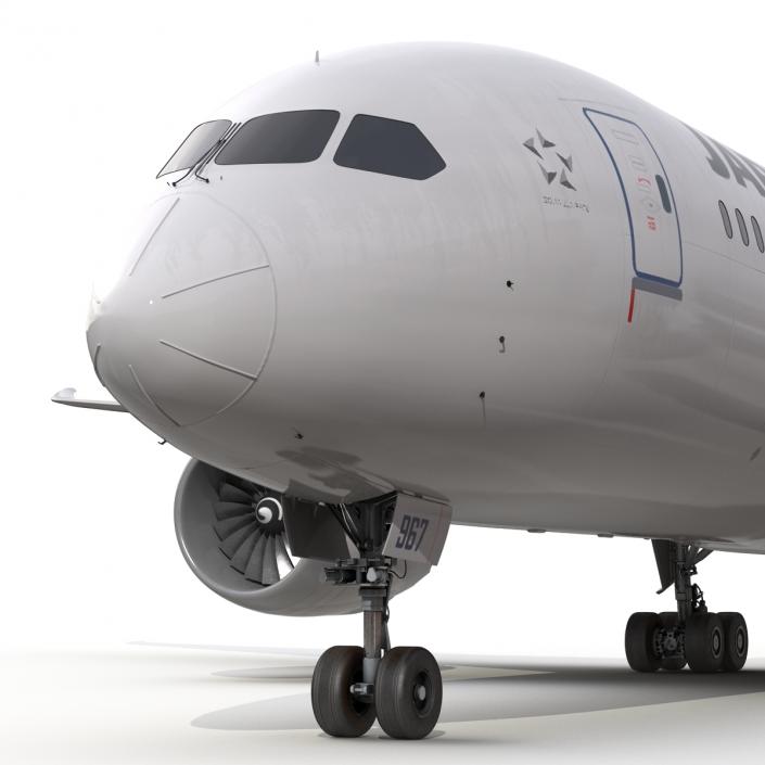 3D model Boeing 787-8 Dreamliner Japan Airlines Rigged