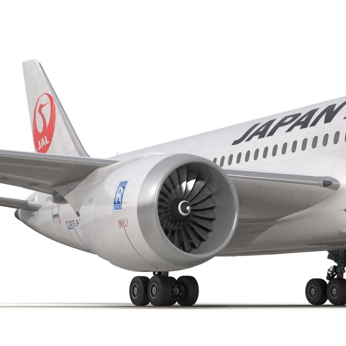 3D model Boeing 787-8 Dreamliner Japan Airlines Rigged