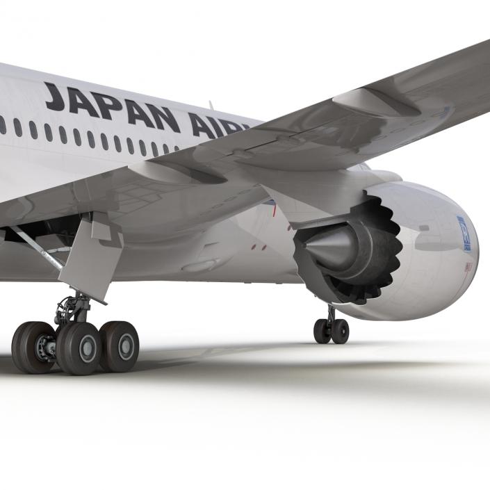 3D model Boeing 787-8 Dreamliner Japan Airlines Rigged