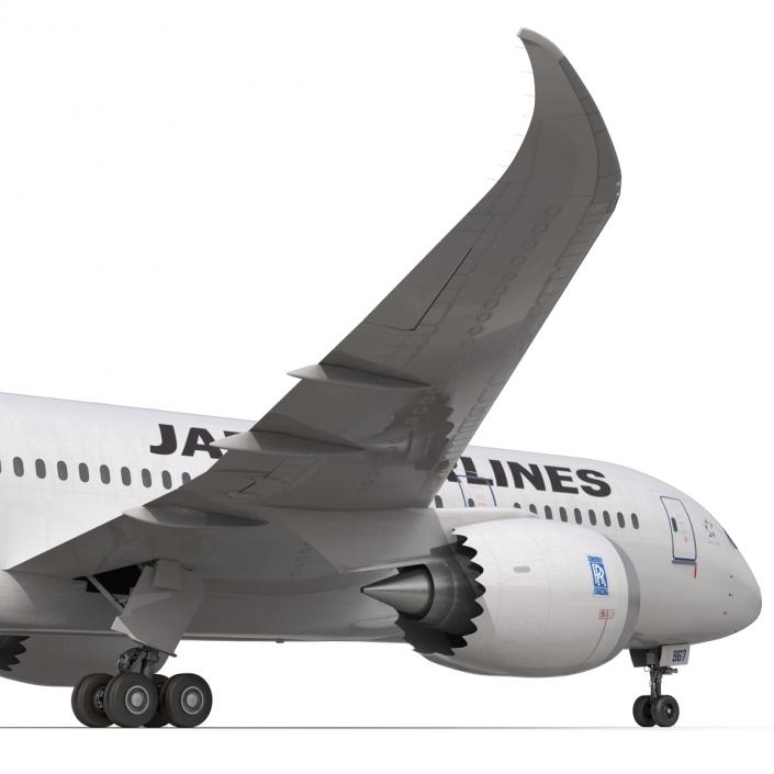 3D model Boeing 787-8 Dreamliner Japan Airlines Rigged