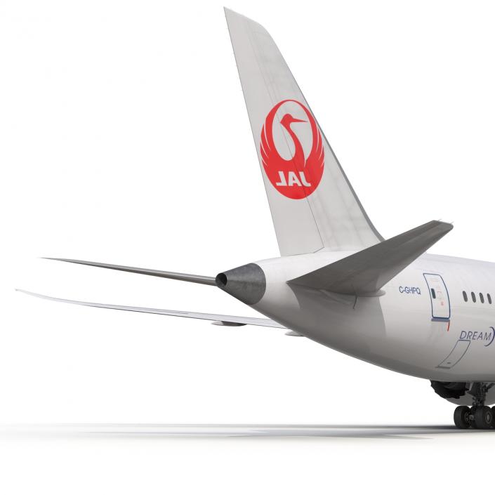 3D model Boeing 787-8 Dreamliner Japan Airlines Rigged