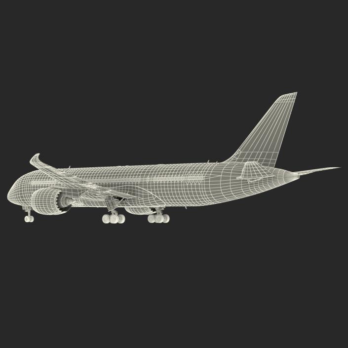 3D model Boeing 787-8 Dreamliner Japan Airlines Rigged