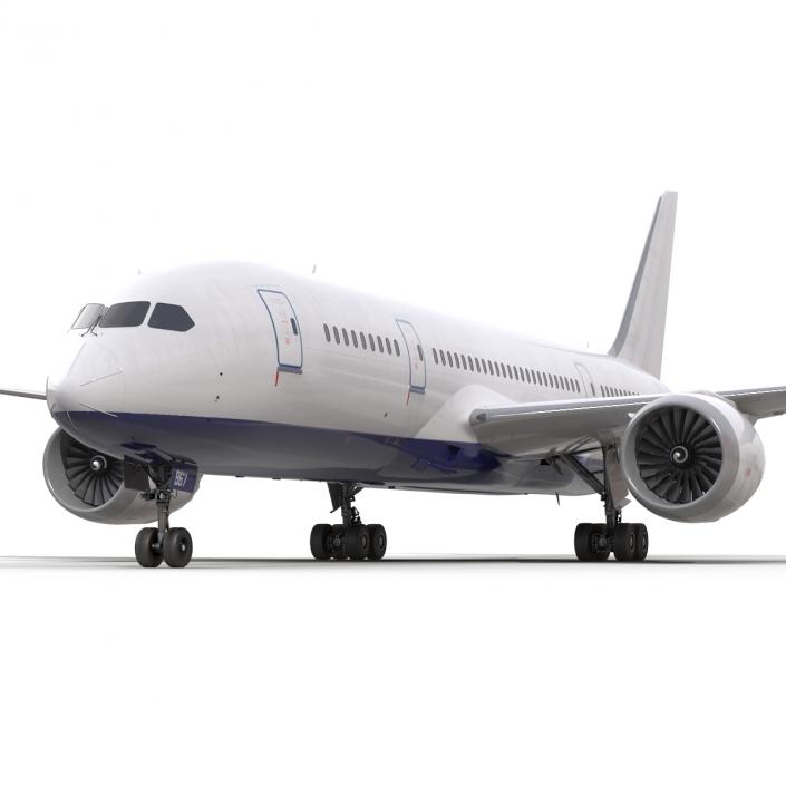 3D Boeing 787-8 Dreamliner Generic Rigged model