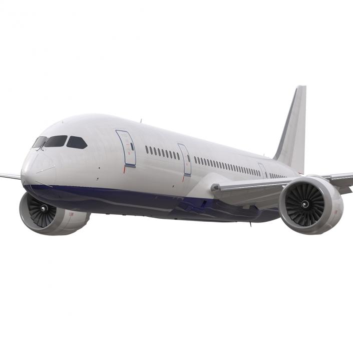 3D Boeing 787-8 Dreamliner Generic Rigged model