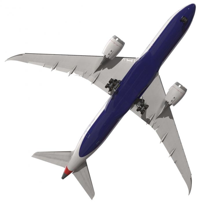 3D Boeing 787-8 Dreamliner Generic Rigged model