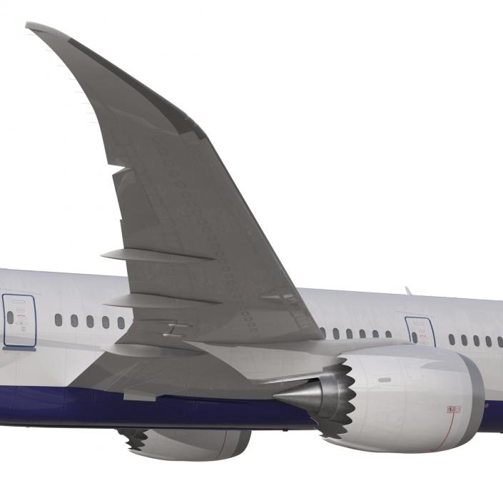 3D Boeing 787-8 Dreamliner Generic Rigged model