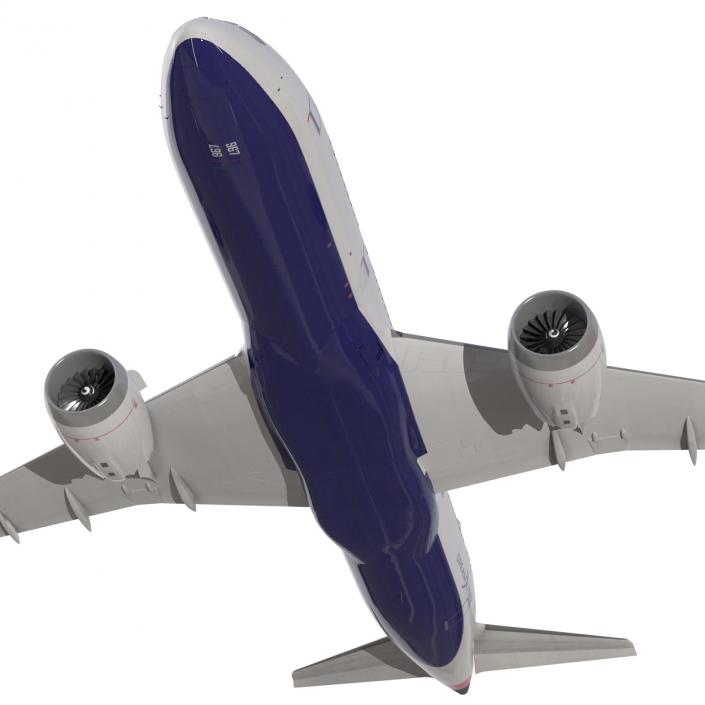 3D Boeing 787-8 Dreamliner Generic Rigged model