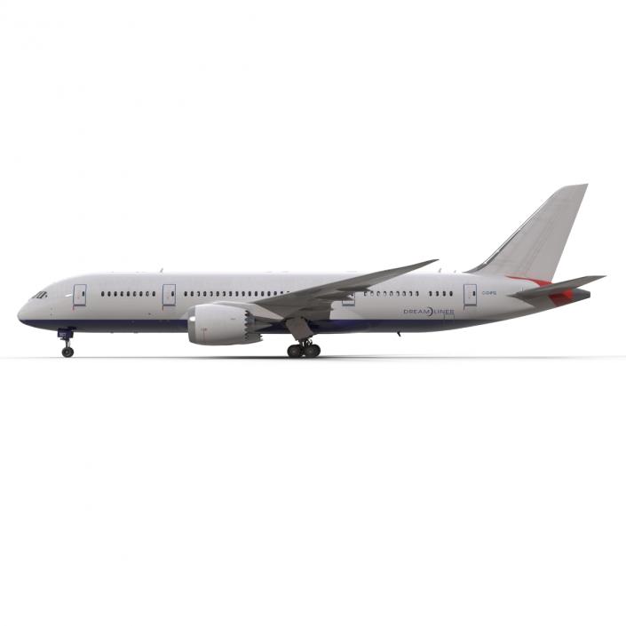 3D Boeing 787-8 Dreamliner Generic Rigged model