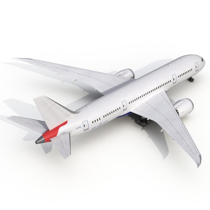 3D Boeing 787-8 Dreamliner Generic Rigged model